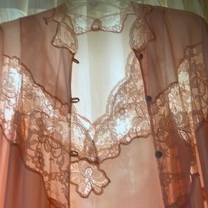 Night gown with matching robe